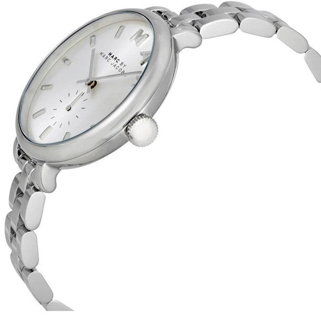  Shop Authentic Marc Jacobs Sally Silver Dial Silver Steel Strap Watch for Women - MBM3362 - Luxxuri