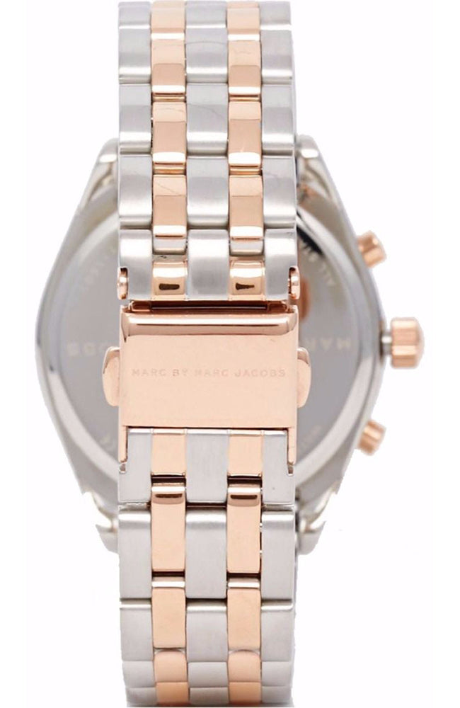  Shop Authentic Marc Jacobs Peeker Chronograph Silver Two Tone Steel Strap Watch for Women - MBM3369 - Luxxuri