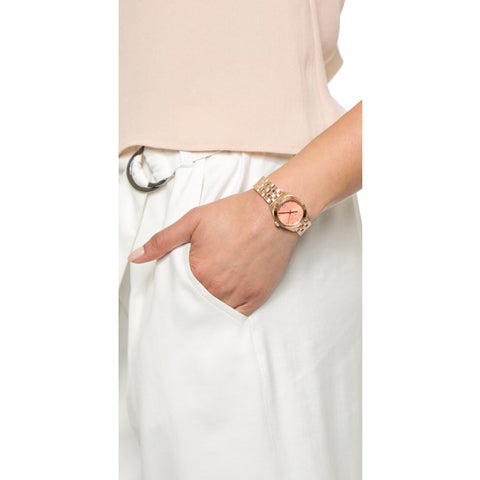  Shop Authentic Marc Jacobs Peeker Pink Dial Rose Gold Stainless Steel Strap Watch for Women - MBM3377 - Luxxuri