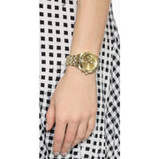  Shop Authentic Marc Jacobs Peeker Chronograph Gold Dial Gold Steel Strap Watch for Women - MBM3393 - Luxxuri