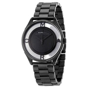  Shop Authentic Marc Jacobs Tether Transparent Black Dial Black Steel Strap Watch for Women - MBM3419 - Luxxuri