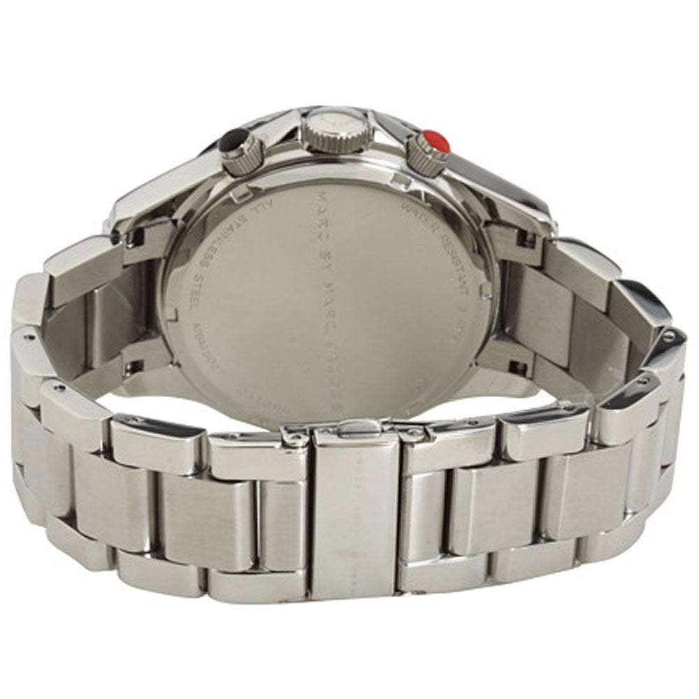  Shop Authentic Marc Jacobs Rock Chronograph White Dial Silver Steel Strap Watch for Men - MBM5027 - Luxxuri