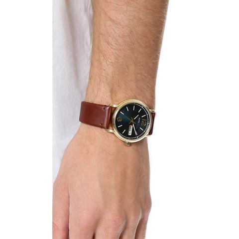  Shop Authentic Marc Jacobs Fergus Green Dial Brown Leather Strap Watch for Men - MBM5077 - Luxxuri