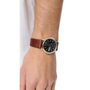  Shop Authentic Marc Jacobs Fergus Green Dial Brown Leather Strap Watch for Men - MBM5077 - Luxxuri