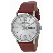  Shop Authentic Marc Jacobs Fergus White Dial Brown Leather Strap Watch for Men - MBM5080 - Luxxuri