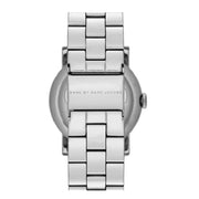  Shop Authentic Marc Jacobs Amy Analog Mother of Pearl Grey Dial Silver Steel Strap Watch for Women - MBM8608 - Luxxuri