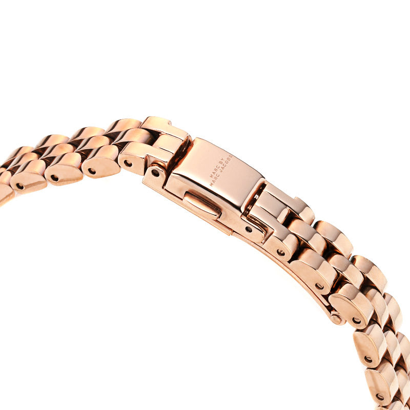  Shop Authentic Marc Jacobs Sally White Dial Rose Gold Steel Strap Watch for Women - MBM8643 - Luxxuri