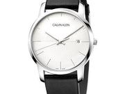  Shop Authentic Calvin Klein City White Dial Black Leather Strap Watch for Men - K2G2G1CD - Luxxuri
