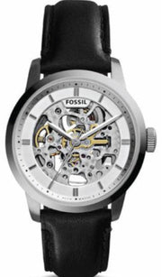  Shop Authentic Fossil Townsman Automatic Skeleton White Dial Black Leather Strap Watch for Men - ME3085 - Luxxuri