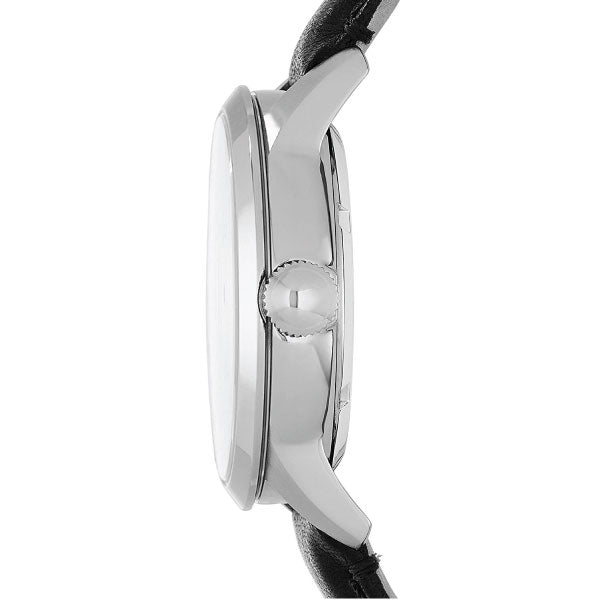  Shop Authentic Fossil Townsman Automatic Skeleton White Dial Black Leather Strap Watch for Men - ME3085 - Luxxuri