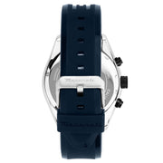  Shop Authentic Maserati Traguardo Chronograph Blue Dial Black Silicone Strap Watch For Men - R8871612046 - Luxxuri