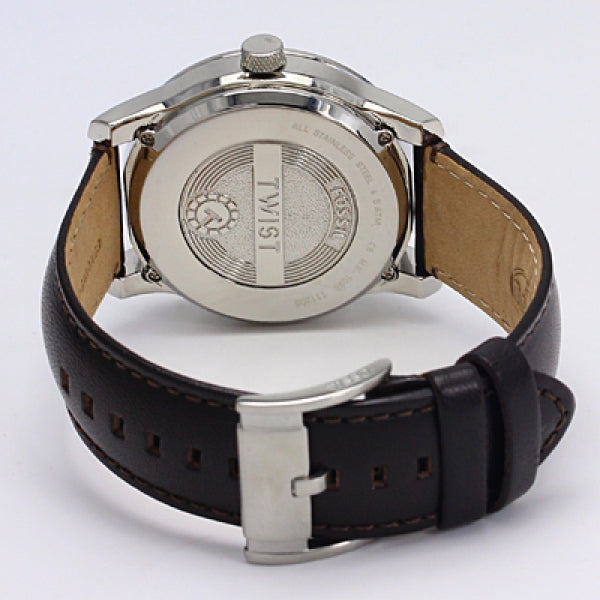  Shop Authentic Fossil Twist Chronograph Multifunction Taupe Dial Brown Leather Strap Watch for Men - ME1098 - Luxxuri