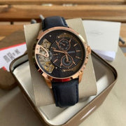  Shop Authentic Fossil Townsman Twist Skeleton Blue Dial Blue Leather Strap Watch for Men -  ME1138 - Luxxuri
