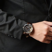  Shop Authentic Fossil Townsman Automatic Black Dial Brown Leather Strap Watch for Men -  ME1163 - Luxxuri