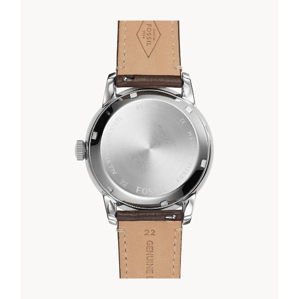  Shop Authentic Fossil The Commuter Twist Black Dial Brown Leather Strap Watch for Men -  ME1165 - Luxxuri