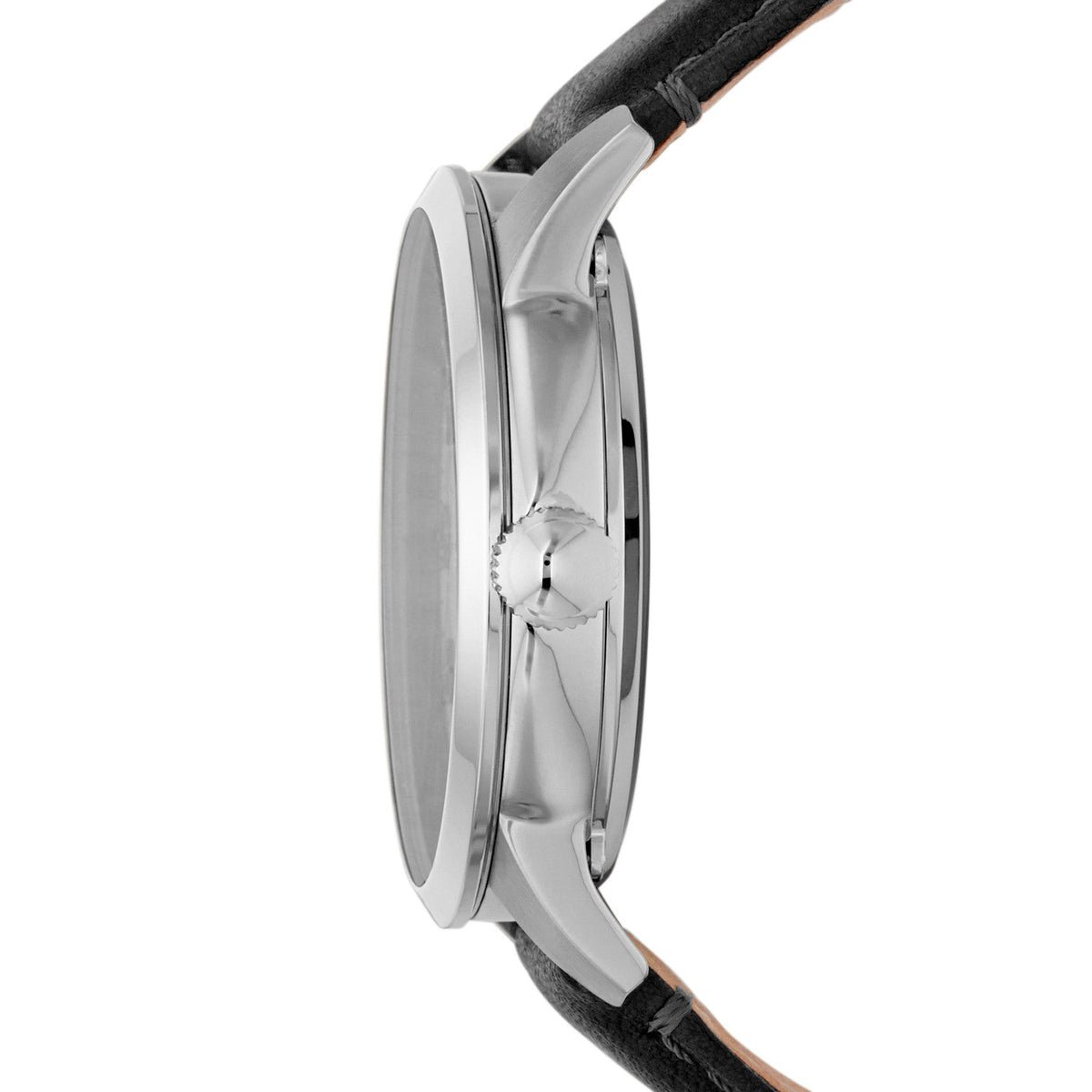  Shop Authentic Fossil Townsman Automatic Skeleton Silver Dial Black Leather Strap Watch for Men - ME3041 - Luxxuri