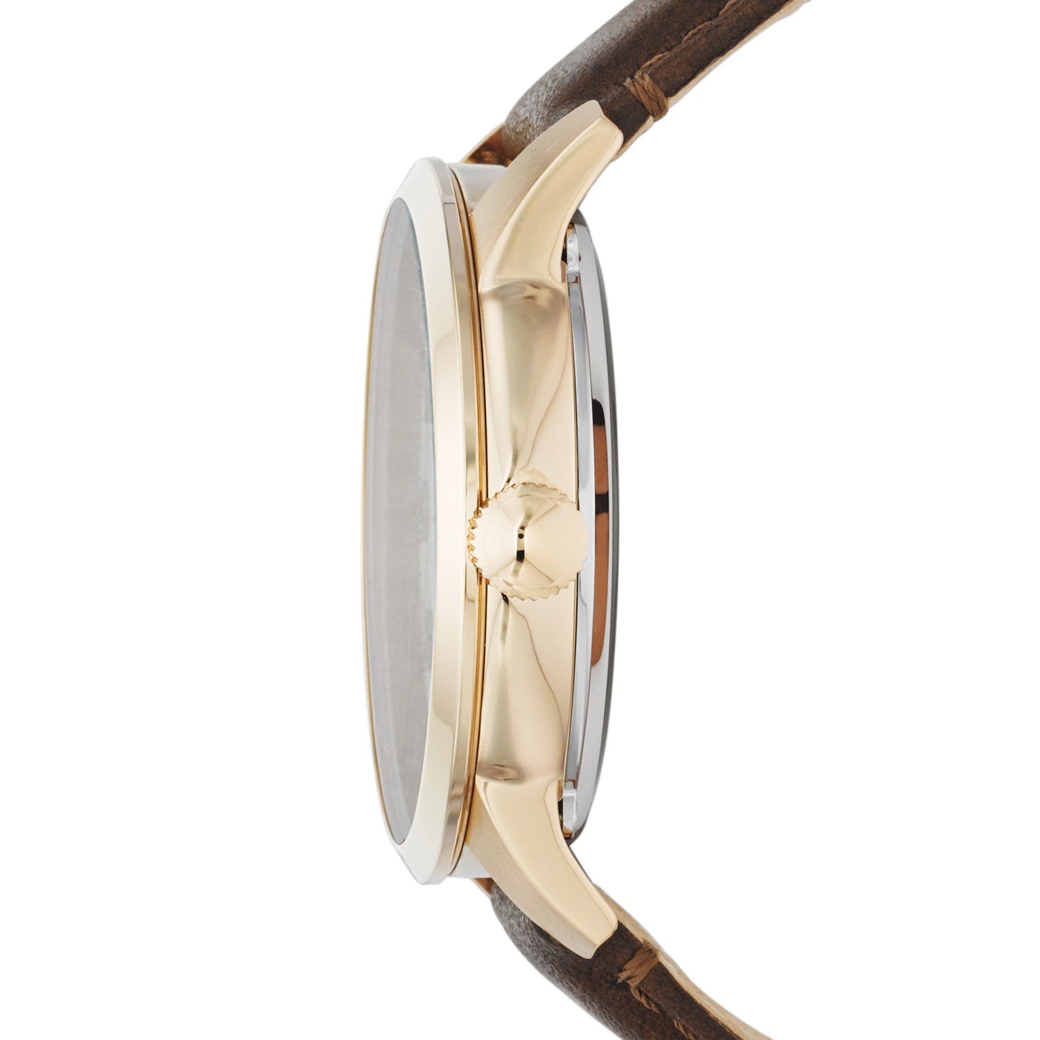  Shop Authentic Fossil Townsman Automatic Skeleton Gold Dial Brown Leather Strap Watch for Men - ME3043 - Luxxuri