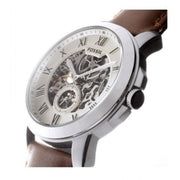  Shop Authentic Fossil Grant Automatic White Dial Brown Leather Strap Watch for Men - ME3052 - Luxxuri