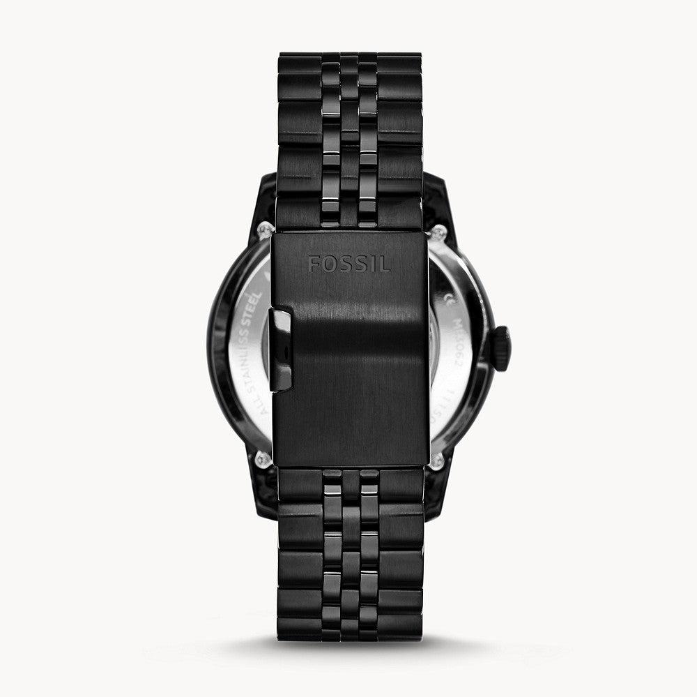 Shop Authentic Fossil Townsman Multi Function Mechanical Black Dial Black Steel Strap Watch for Men - ME3062 - Luxxuri