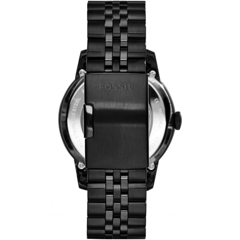  Shop Authentic Fossil Townsman Multi Function Mechanical Black Dial Black Steel Strap Watch for Men - ME3062 - Luxxuri