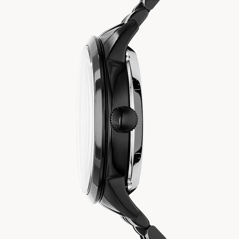  Shop Authentic Fossil Townsman Multi Function Mechanical Black Dial Black Steel Strap Watch for Men - ME3062 - Luxxuri