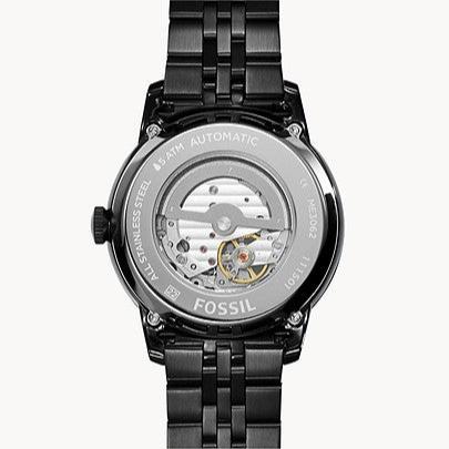  Shop Authentic Fossil Townsman Multi Function Mechanical Black Dial Black Steel Strap Watch for Men - ME3062 - Luxxuri