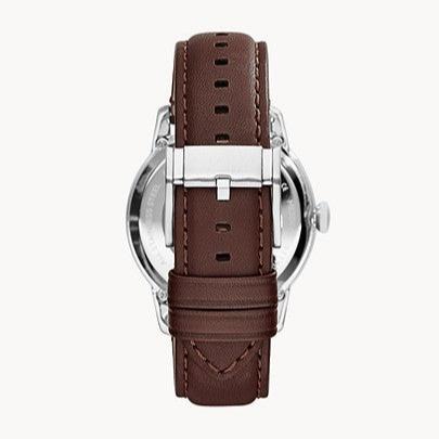  Shop Authentic Fossil Townsman Automatic White Dial Brown Leather Strap Watch for Men - ME3064 - Luxxuri