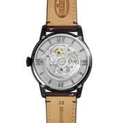  Shop Authentic Fossil Townsman Automatic Skeleton Brown Dial Brown Leather Strap Watch for Men - ME3098 - Luxxuri