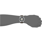  Shop Authentic Fossil Grant Automatic Skeleton Black Dial Brown Leather Strap Watch for Men - ME3100 - Luxxuri