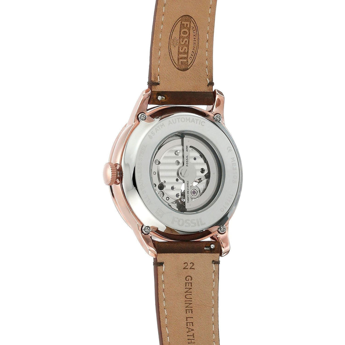  Shop Authentic Fossil Townsman Beige Dial Brown Leather Strap Watch for Men - ME3105 - Luxxuri