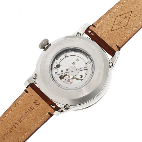  Shop Authentic Fossil Townsman Automatic Blue Dial Brown Leather Strap Watch for Men - ME3110 - Luxxuri