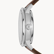  Shop Authentic Fossil Townsman Automatic Blue Dial Brown Leather Strap Watch for Men - ME3110 - Luxxuri