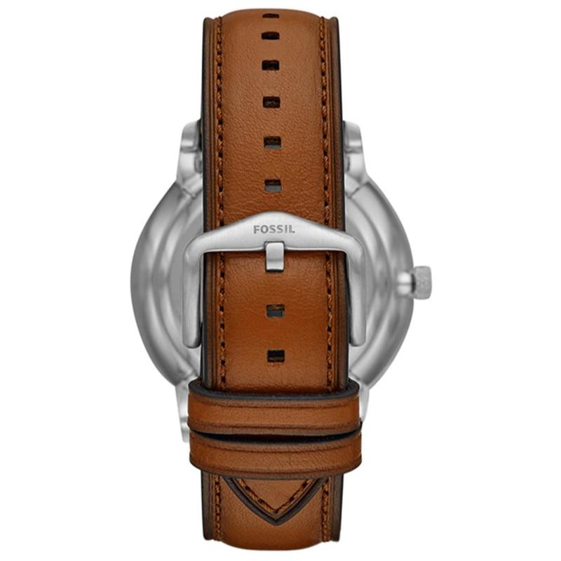  Shop Authentic Fossil Neutra Automatic Luggage Skeleton Blue Dial Brown Leather Strap Watch for Men - ME3160 - Luxxuri