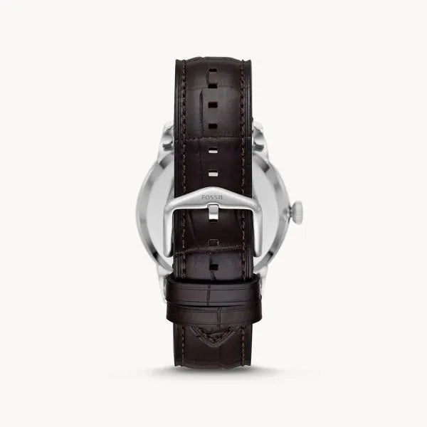  Shop Authentic Fossil Townsman Automatic Chronograph White Dial Blue Leather Strap Watch for Men - ME3167 - Luxxuri