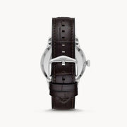  Shop Authentic Fossil Townsman Automatic Chronograph White Dial Blue Leather Strap Watch for Men - ME3167 - Luxxuri