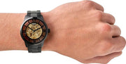  Shop Authentic Fossil Townsman Automatic Skeleton Black Dial Black Steel Strap Watch for Men - ME3197 - Luxxuri