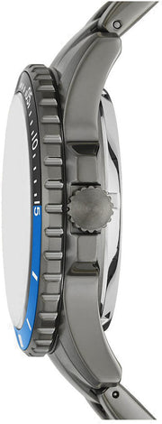  Shop Authentic Fossil FB-01 Automatic Skeleton Black Dial Grey Steel Strap Watch for Men - ME3201 - Luxxuri