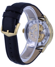  Shop Authentic Fossil Townsman Automatic Skeleton Black Dial Black Leather Strap Watch for Men - ME3210 - Luxxuri