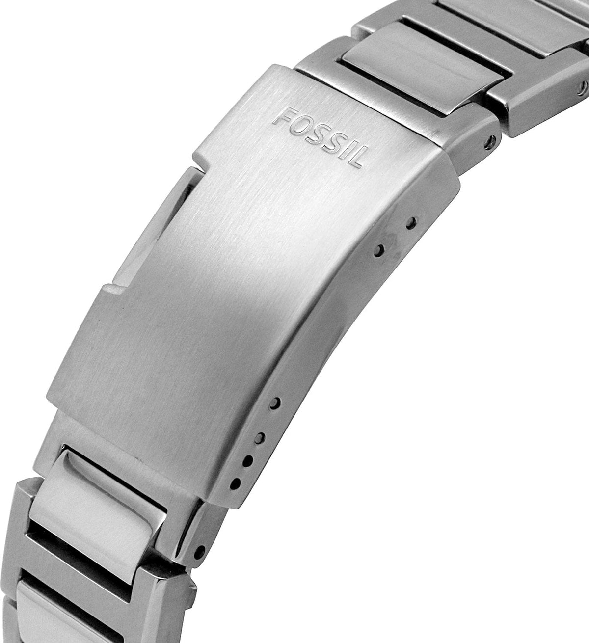  Shop Authentic Fossil Everett Automatic Skeleton Blue Dial Silver Steel Strap Watch for Men - ME3220 - Luxxuri