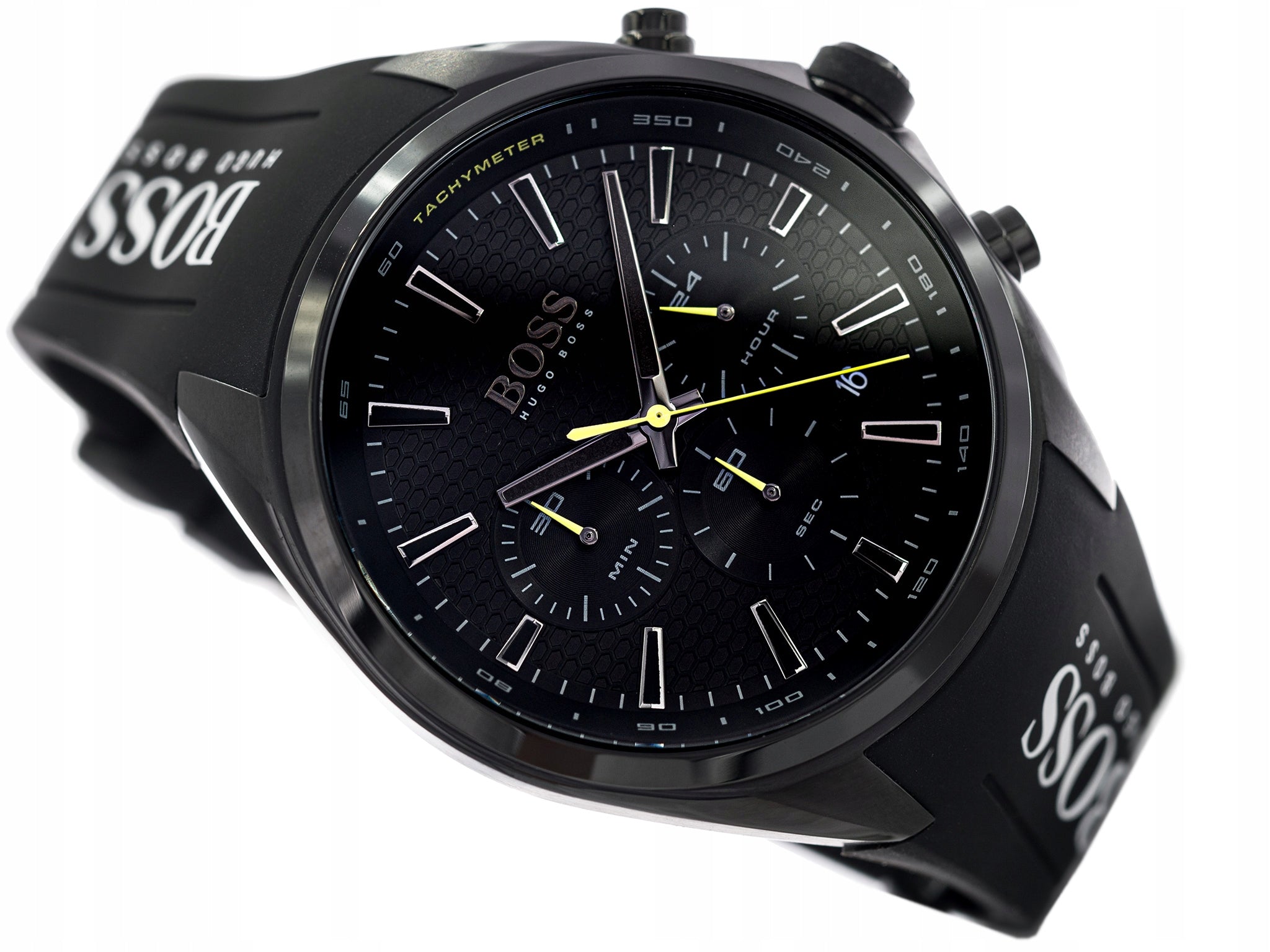  Shop Authentic Hugo Boss Distinct Black Dial Black Silicone Strap Watch for Men - 1513859 - Luxxuri