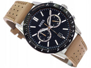  Shop Authentic Hugo Boss Allure Black Dial Brown Leather Strap Watch for Men - 1513964 - Luxxuri