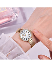  Shop Authentic Guess Muse Quartz Silver Dial Rose Gold Steel Strap Watch For Women - W1008L3 - Luxxuri