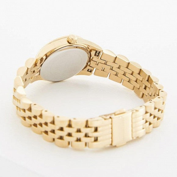  Shop Authentic Michael Kors Lexington Quartz Blue Dial Gold Steel Strap Watch For Women - MK3271 - Luxxuri