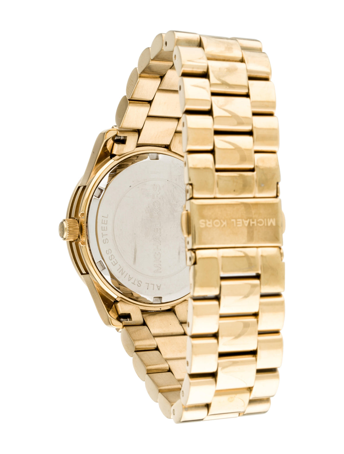  Shop Authentic Michael Kors Runway Quartz Gold Dial Gold Steel Strap Watch For Women - MK5852 - Luxxuri
