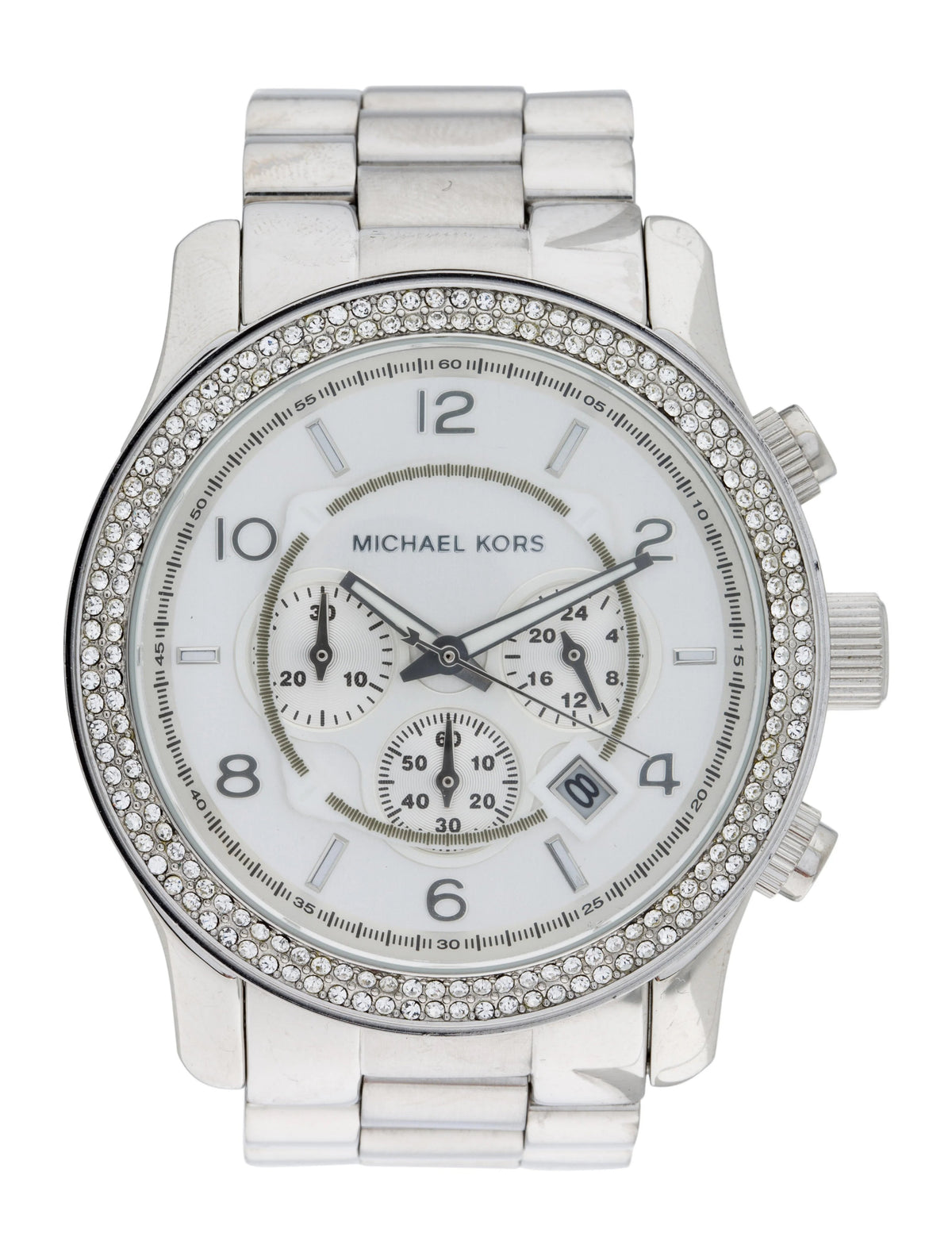  Shop Authentic Michael Kors Runway Chronograph Quartz Silver Dial Silver Steel Strap Watch For Women - MK5574 - Luxxuri