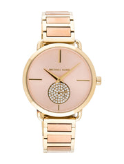  Shop Authentic Michael Kors Portia Rose Gold Dial Two Tone Steel Strap Watch for Women - MK3706 - Luxxuri