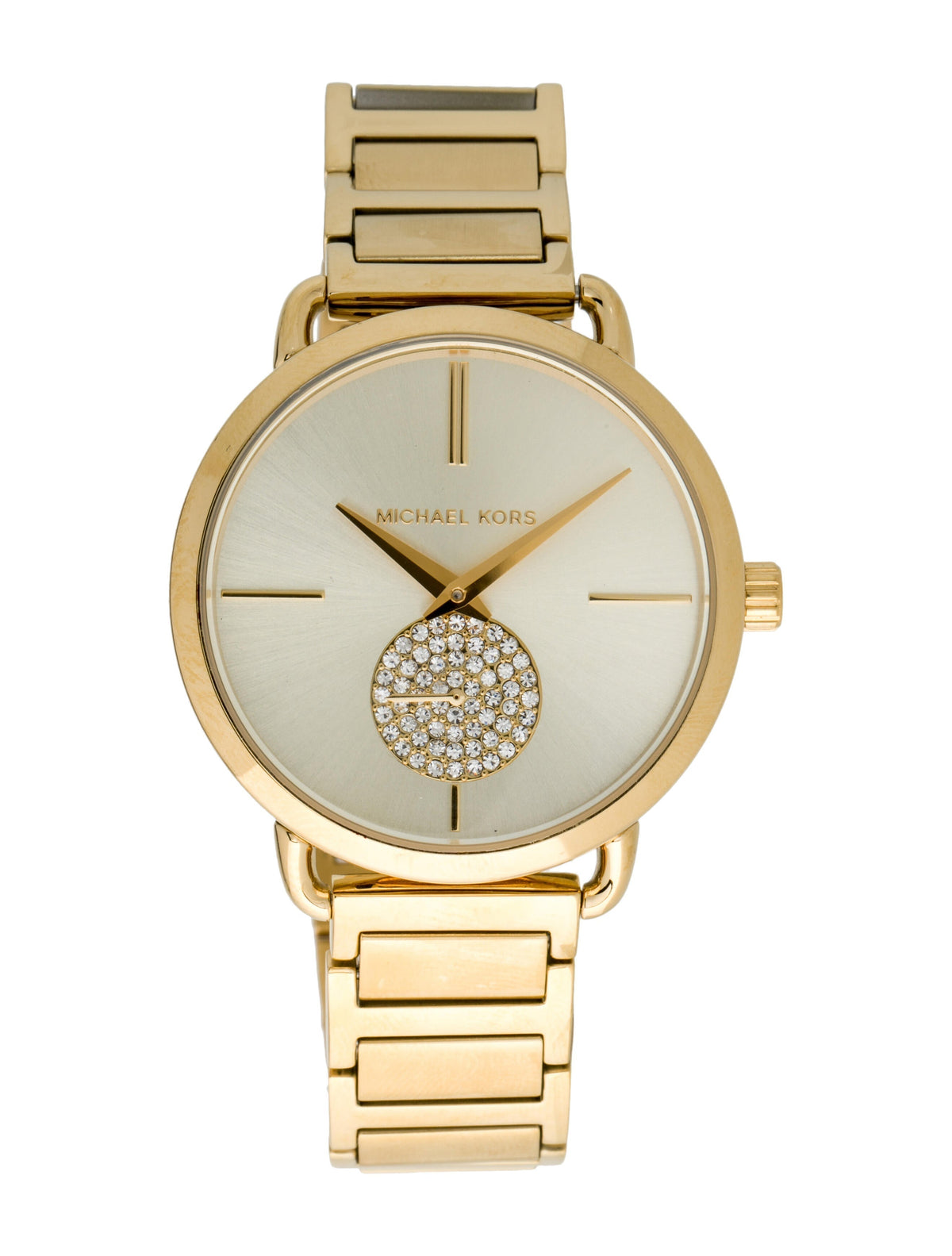 Shop Authentic Michael Kors Portia Gold Dial Gold Steel Strap Watch for Women - MK3639 - Luxxuri