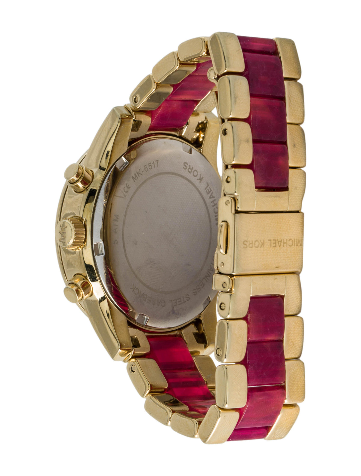  Shop Authentic Michael Kors Ritz Chronograph Gold Dial Two Tone Steel Strap Watch For Women - MK6517 - Luxxuri