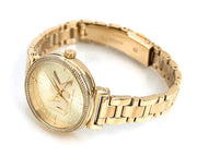  Shop Authentic Michael Kors Sofie Quartz Gold Dial Gold Steel Strap Watch For Women - MK4334 - Luxxuri