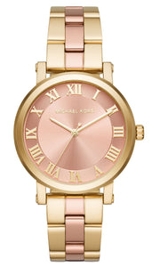  Shop Authentic Michael Kors Norie Gold Dial Two Tone Steel Strap Watch for Women - MK3586 - Luxxuri